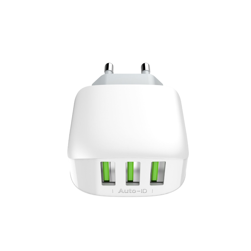 Сетевое зарядное устройство Ldnio A3312 3 USB белое + кабель USB to Type-C