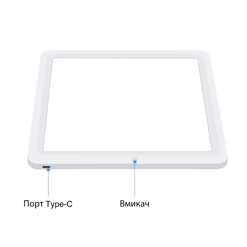 Светодиодная панель Puluz PU5131W LED (30 х 30 х 0.9 см) белая