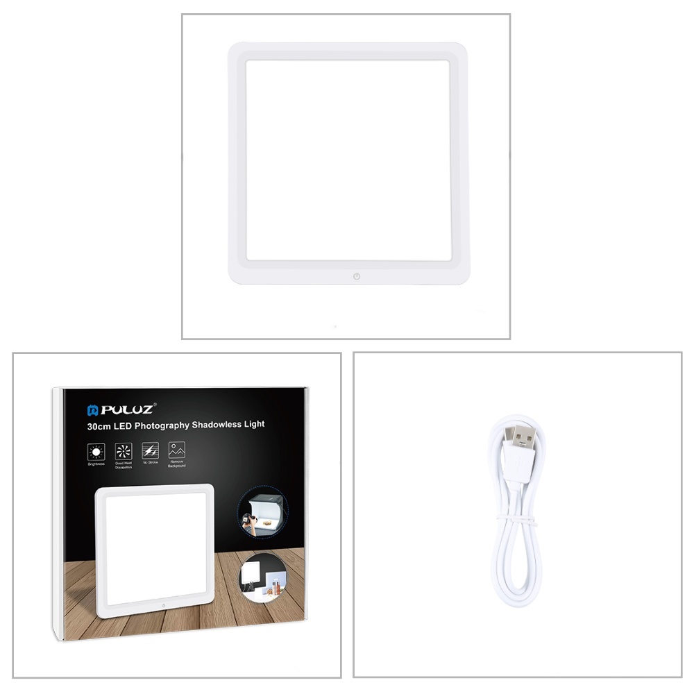 Светодиодная панель Puluz PU5131W LED (30 х 30 х 0.9 см) белая