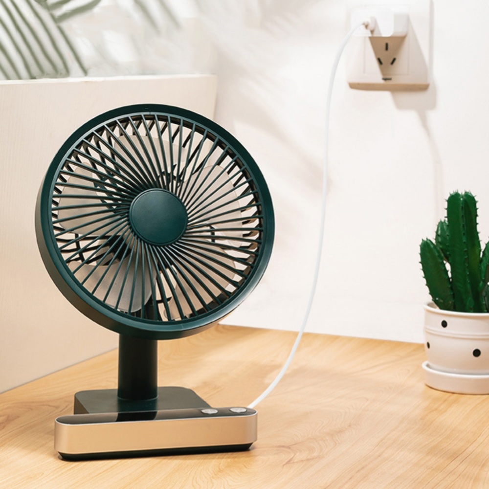 Настольный беспроводной вентилятор GXQC F702 зелёный