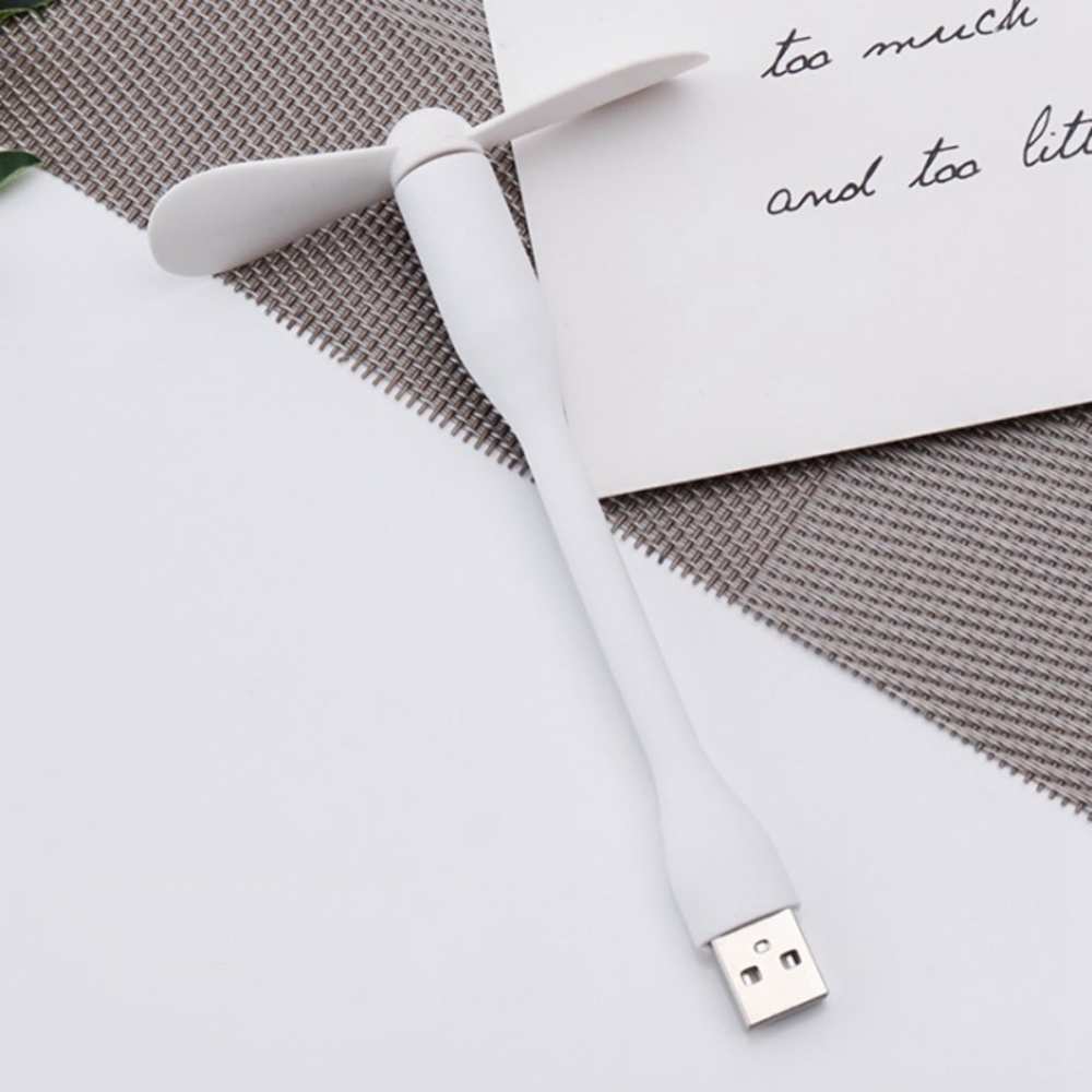 Мобильный вентилятор USB белый