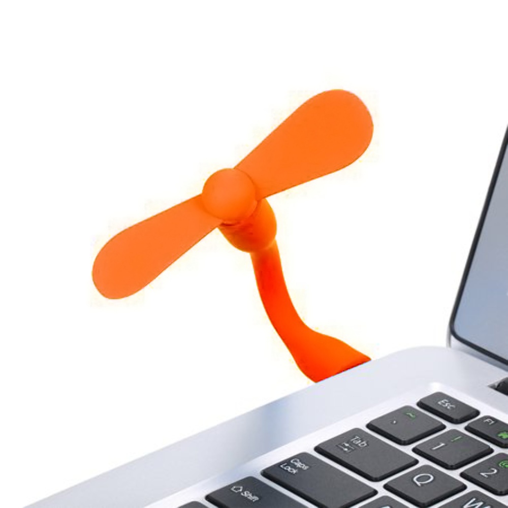Мобильный вентилятор USB оранжевый
