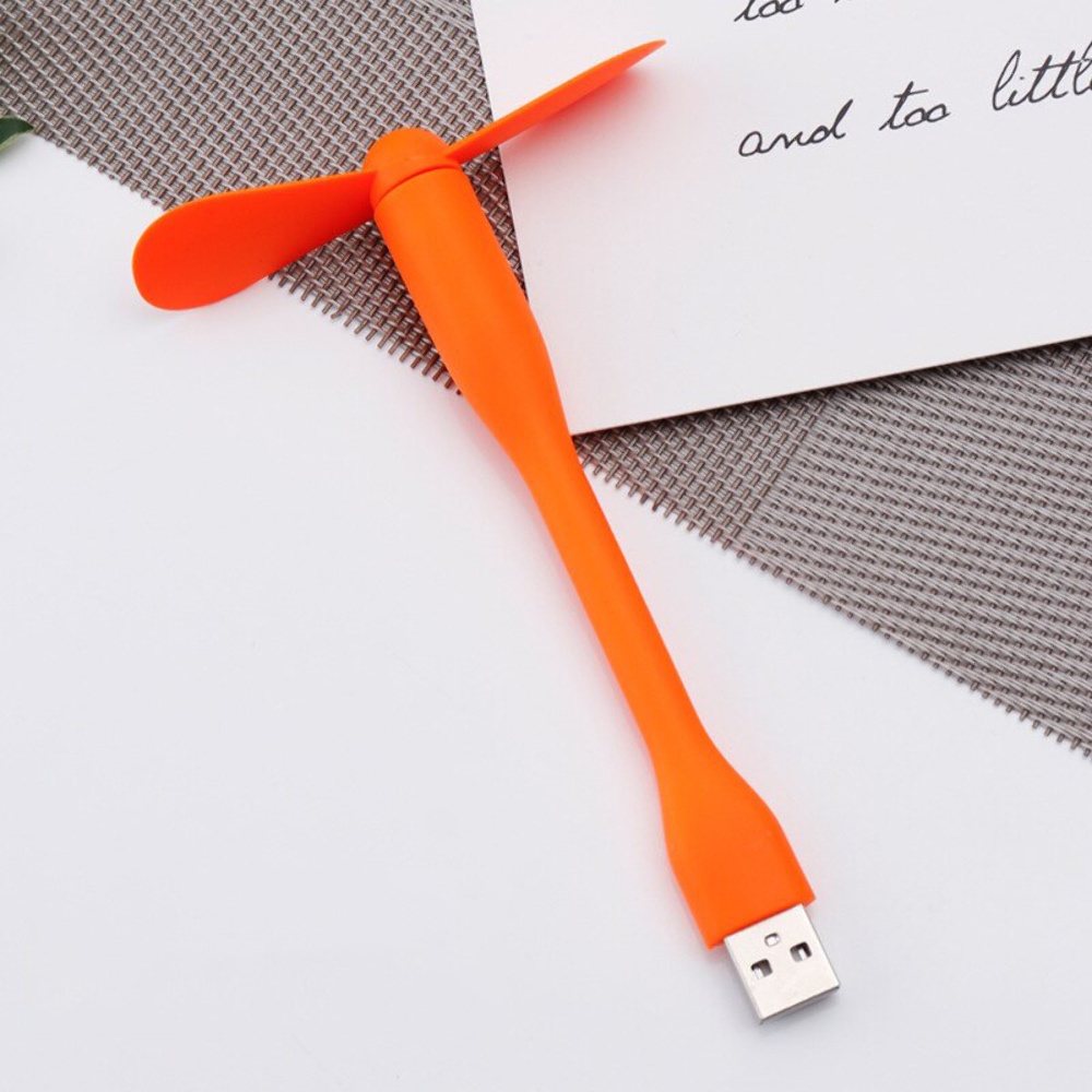 Мобильный вентилятор USB оранжевый