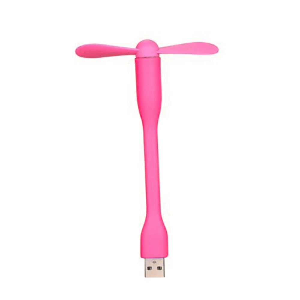 Мобильный вентилятор USB розовый