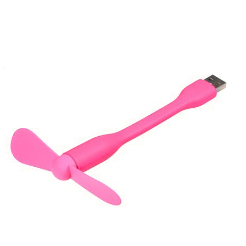 Мобильный вентилятор USB розовый