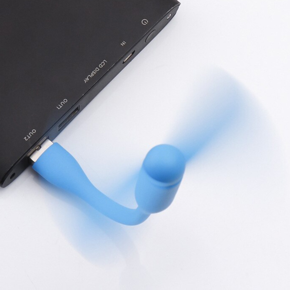 Мобильный вентилятор USB синий