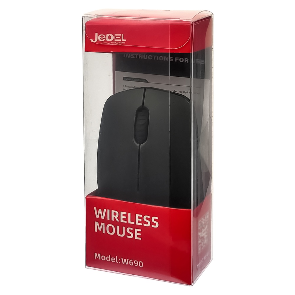 Беспроводная мышь Jedel W690 черная
