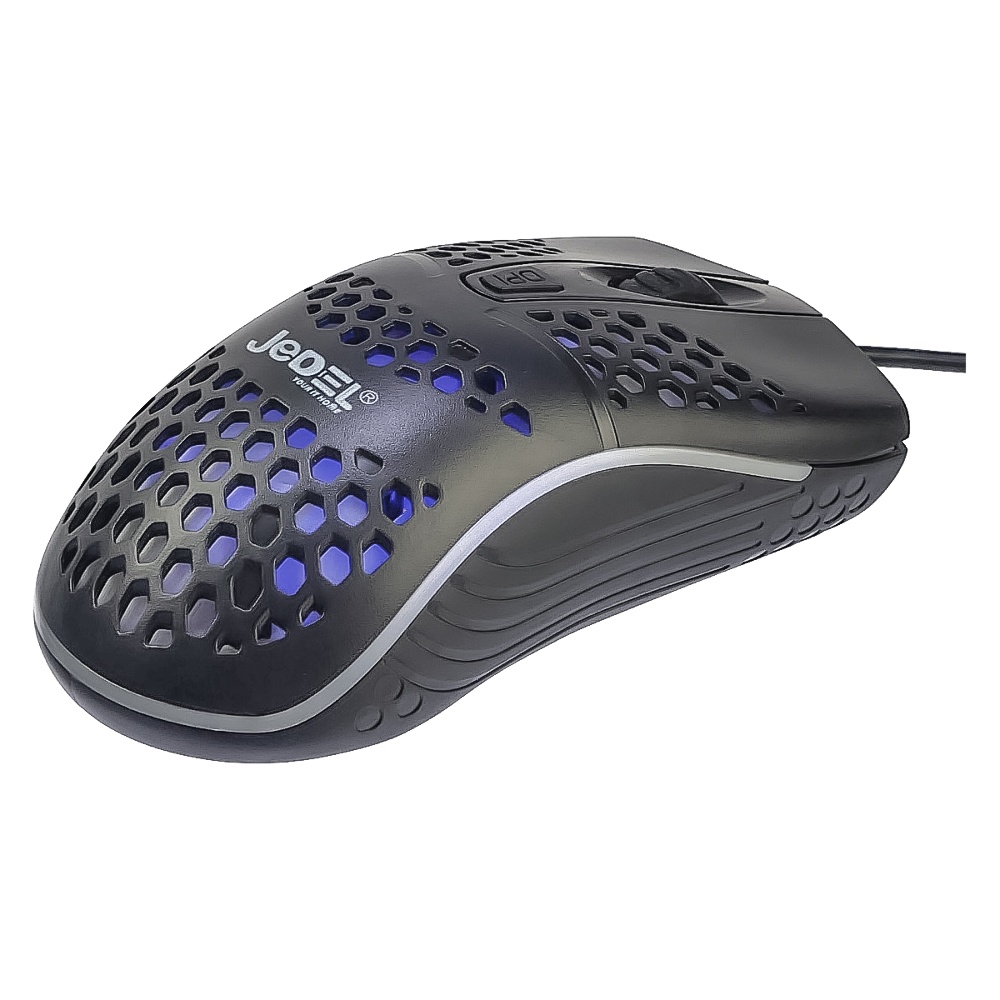 Мышь Jedel CP77 2000 DPI с RGB подсветкой черная