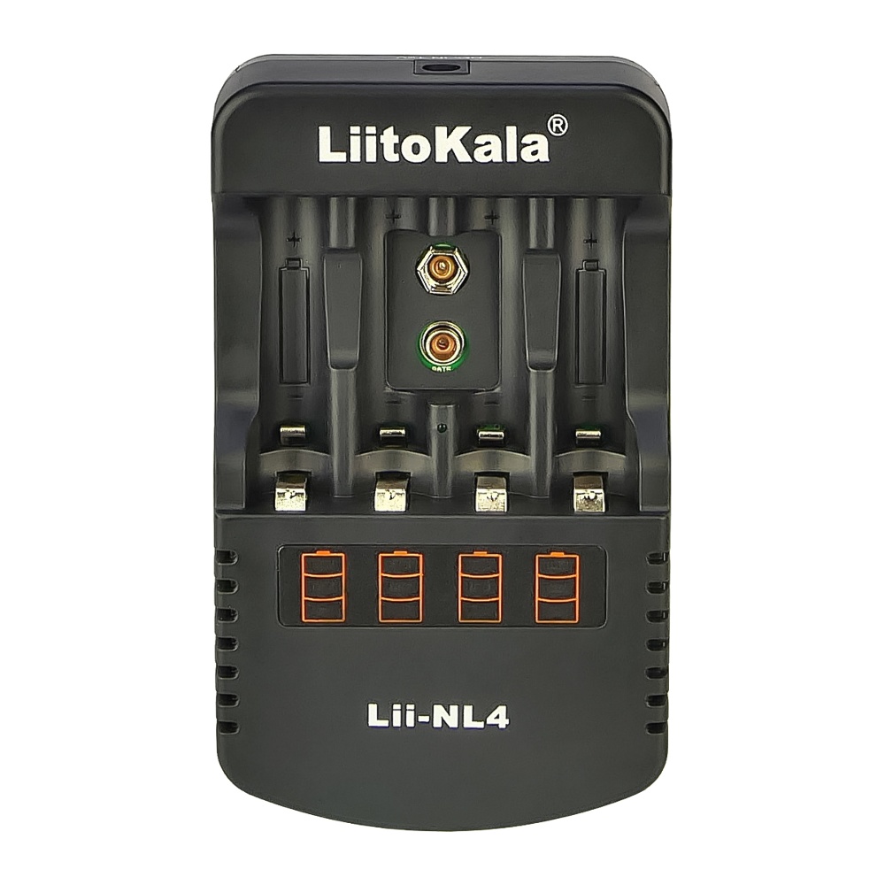 Сетевое зарядное устройство с тестером LiitoKala Lii-NL4 для аккумуляторов АА/ ААА/ C (Крона) и других, 5 слотов