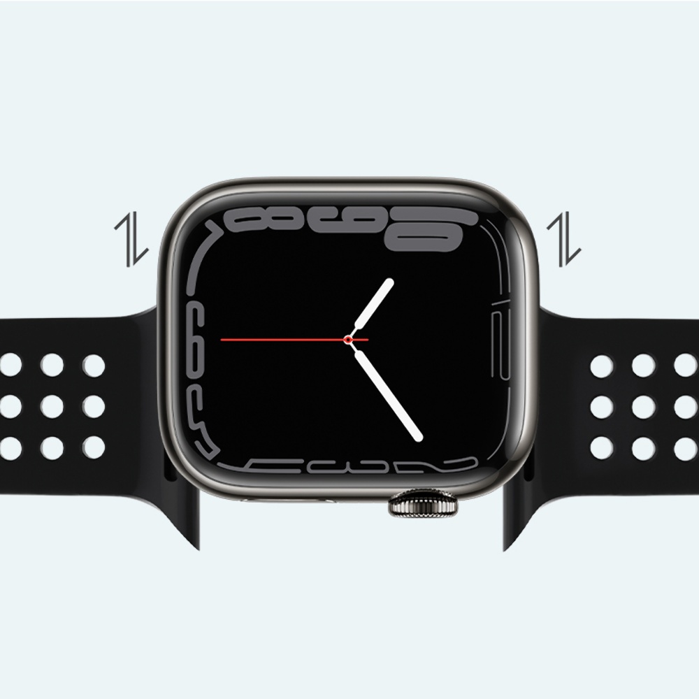 Ремешок силиконовый Hoco iWatch WA08 honeycomb 38/ 40/ 41mm black