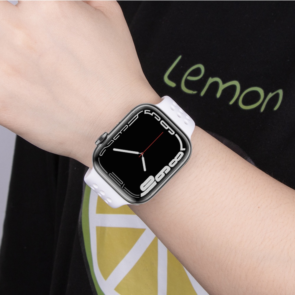 Ремешок силиконовый Hoco iWatch WA08 honeycomb 38/ 40/ 41mm white