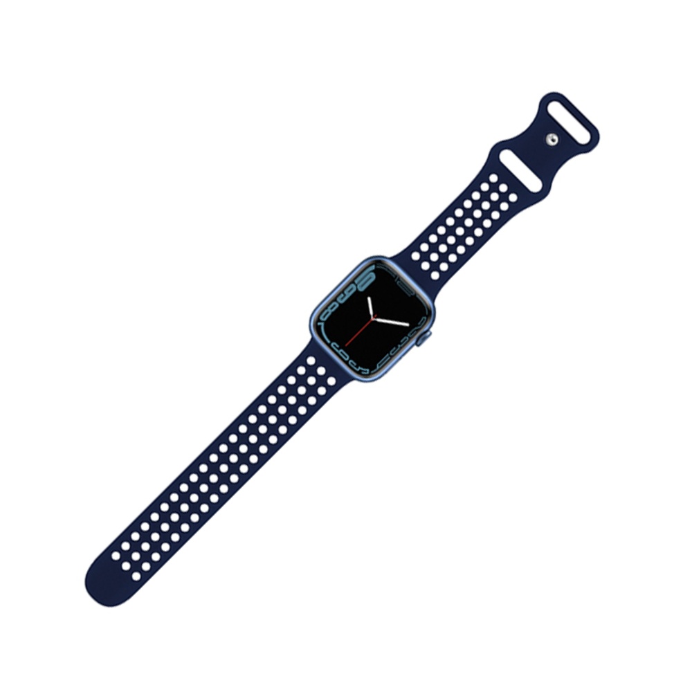 Ремешок силиконовый Hoco iWatch WA08 honeycomb 42/ 44/ 45/ 49mm evening blue