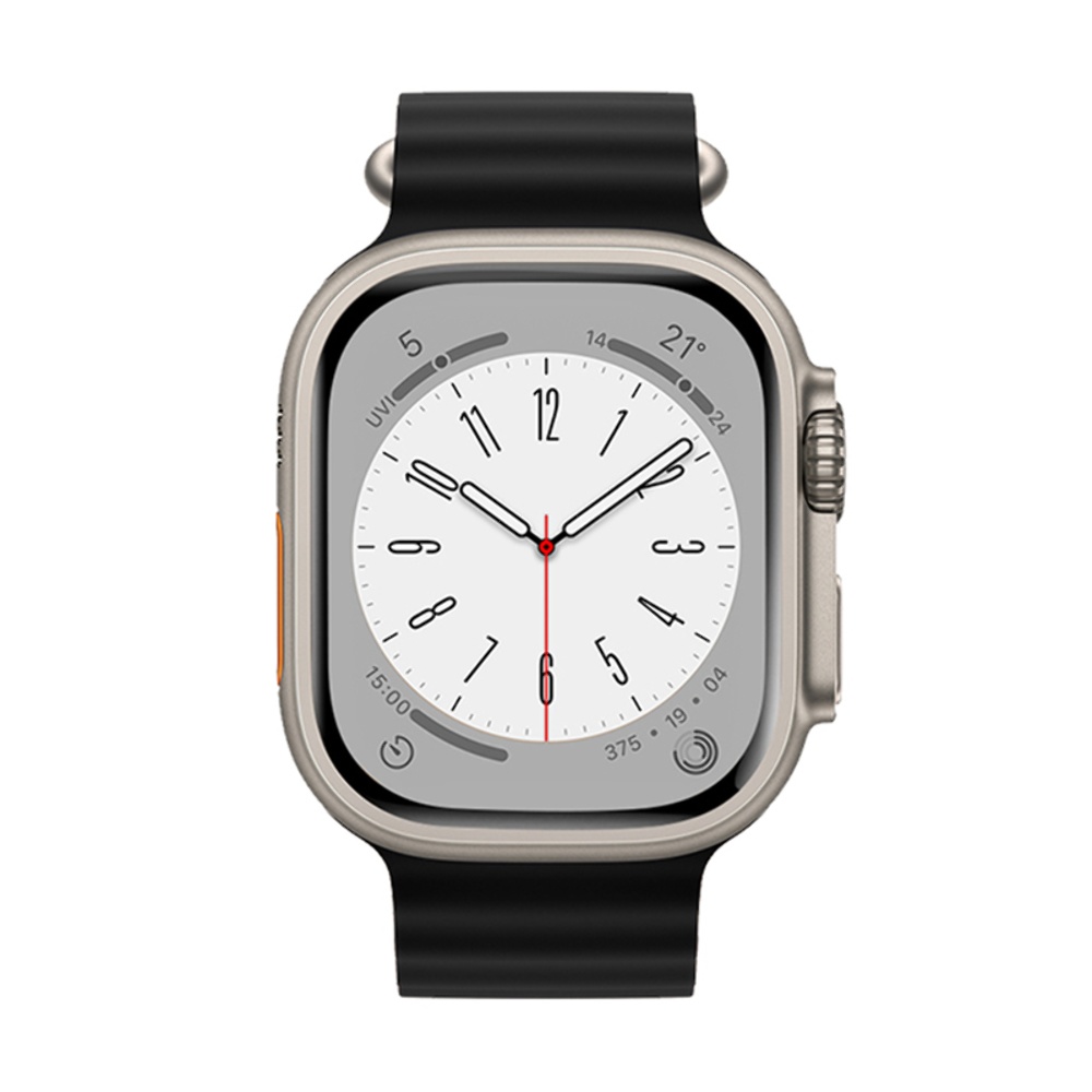 Ремешок силиконовый Hoco iWatch WA12 marine double buckle 38/ 40/ 41mm black