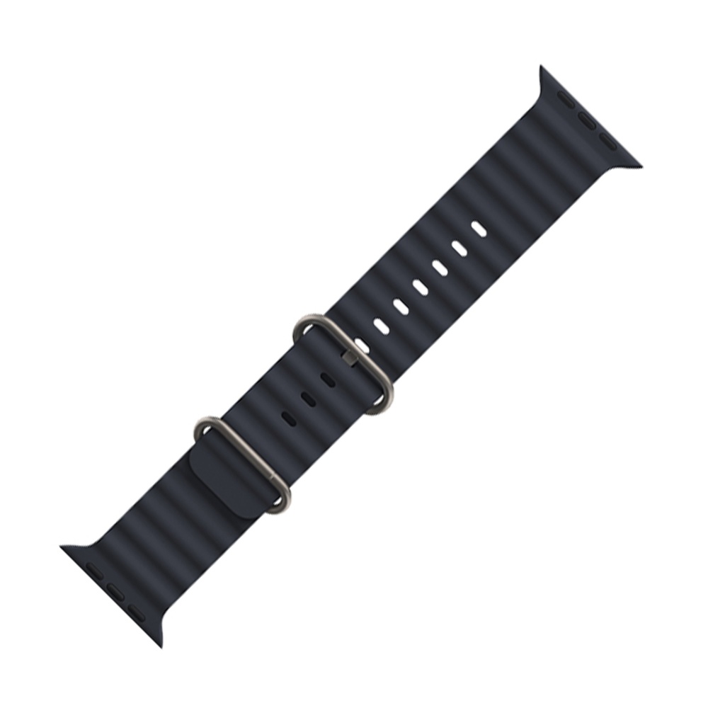 Ремешок силиконовый Hoco iWatch WA12 marine double buckle 38/ 40/ 41mm midnight blue