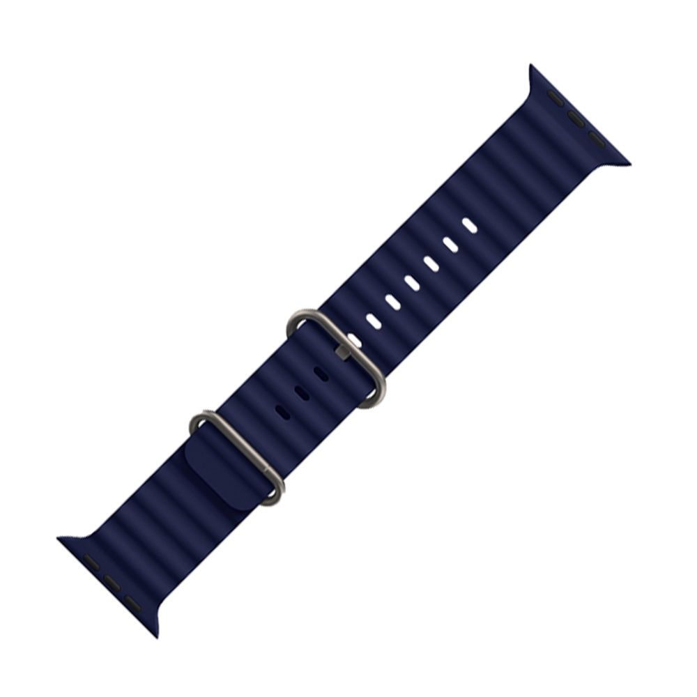 Ремешок силиконовый Hoco iWatch WA12 marine double buckle 42/ 44/ 45/ 49mm blue