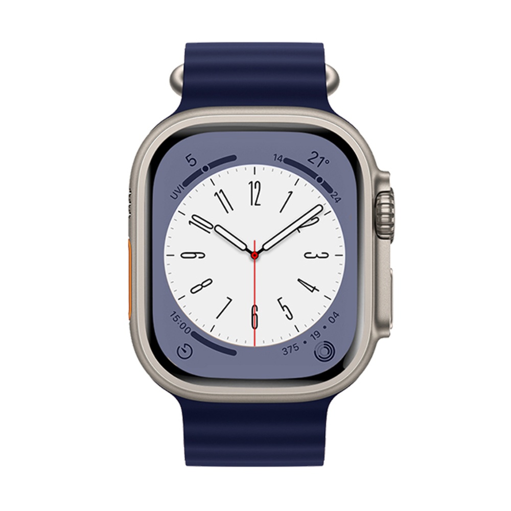 Ремешок силиконовый Hoco iWatch WA12 marine double buckle 42/ 44/ 45/ 49mm blue