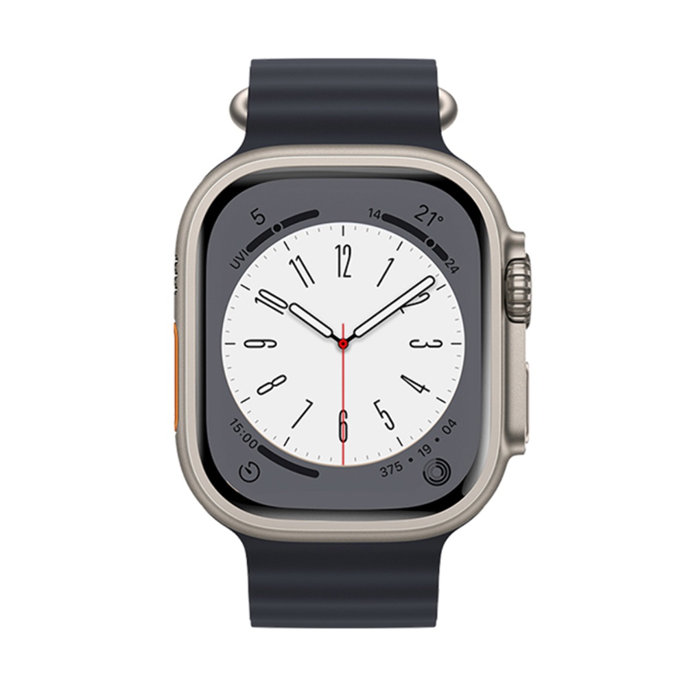 Ремешок силиконовый Hoco iWatch WA12 marine double buckle 42/ 44/ 45/ 49mm midnight blue