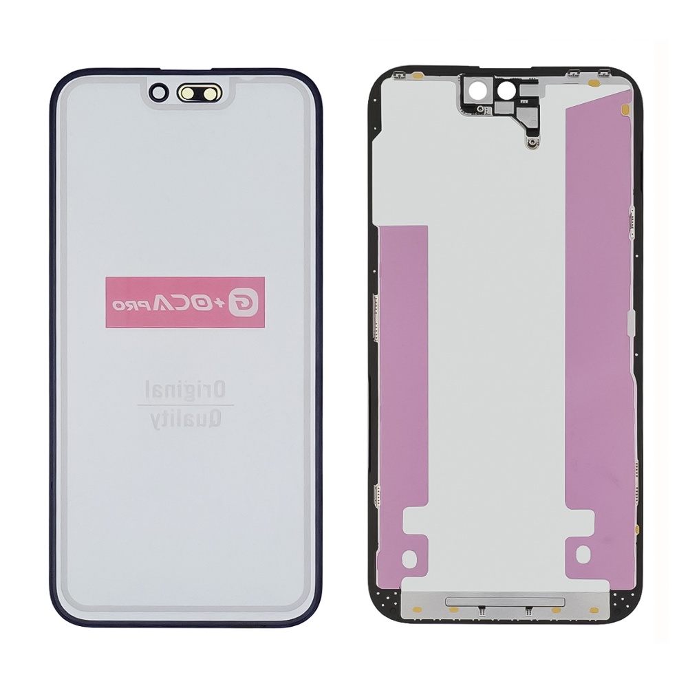 Стекло тачскрина с OCA плёнкой для Apple iPhone 14 Pro Max чёрное G+OCA Pro
