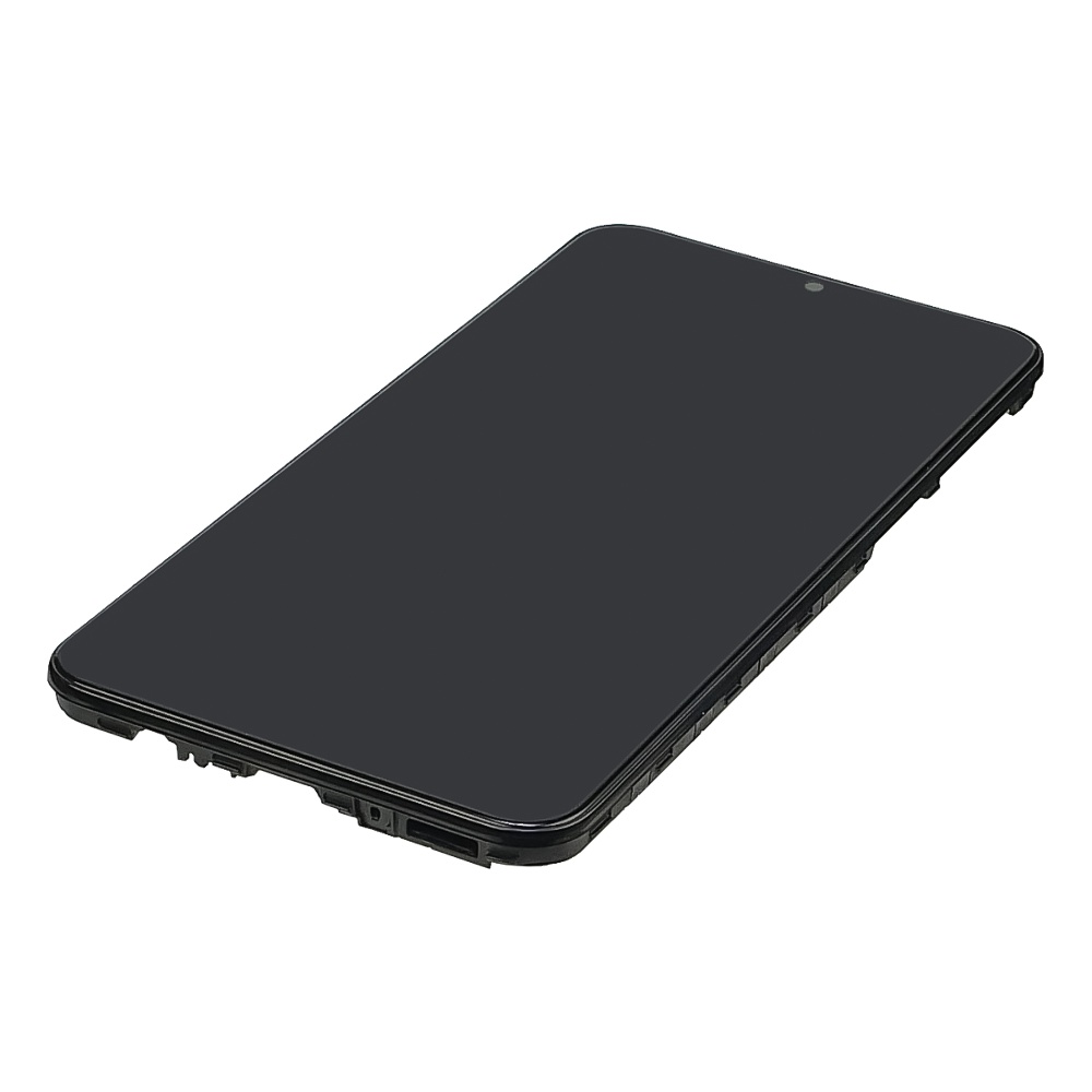 Дисплей для Samsung M205 Galaxy M20 (2019) с чёрным тачскрином и корпусной рамкой