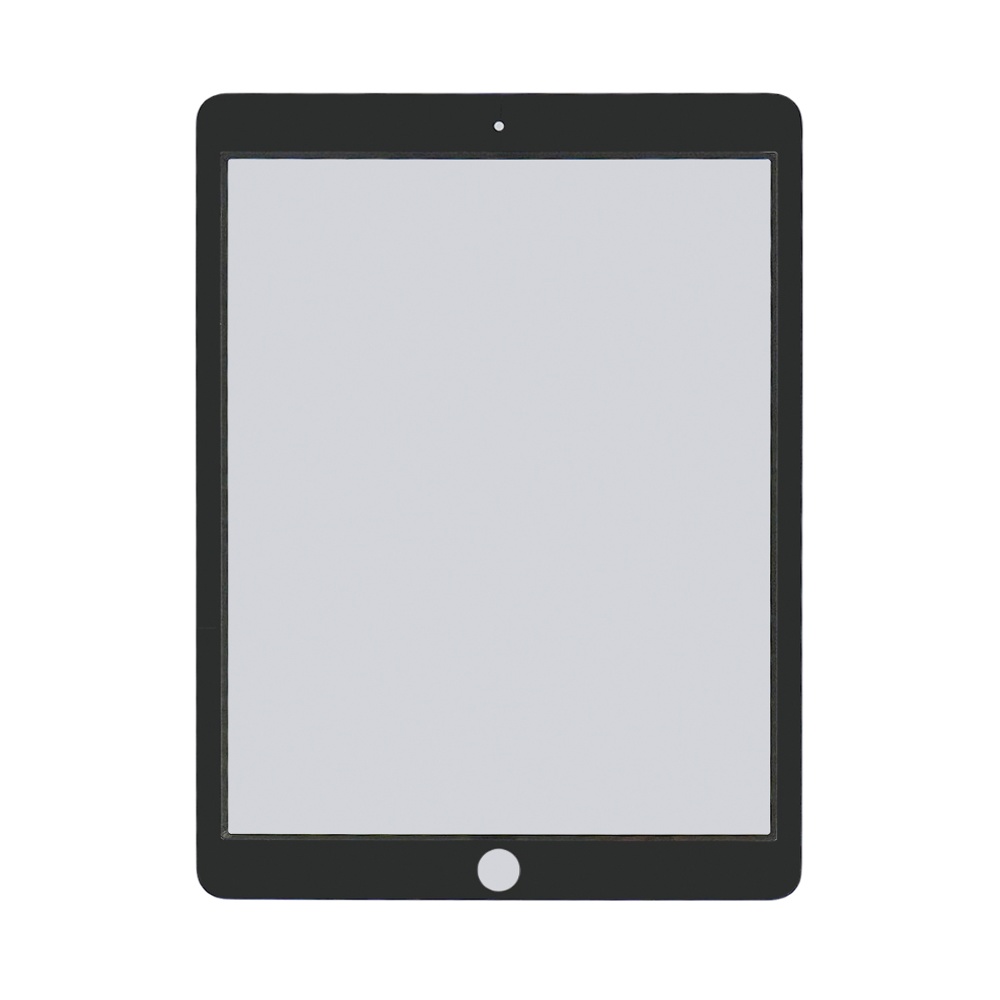 Стекло тачскрина с OCA плёнкой для Apple iPad Pro 9,7 (2017) чёрное с олеофобным покрытием, закалённое