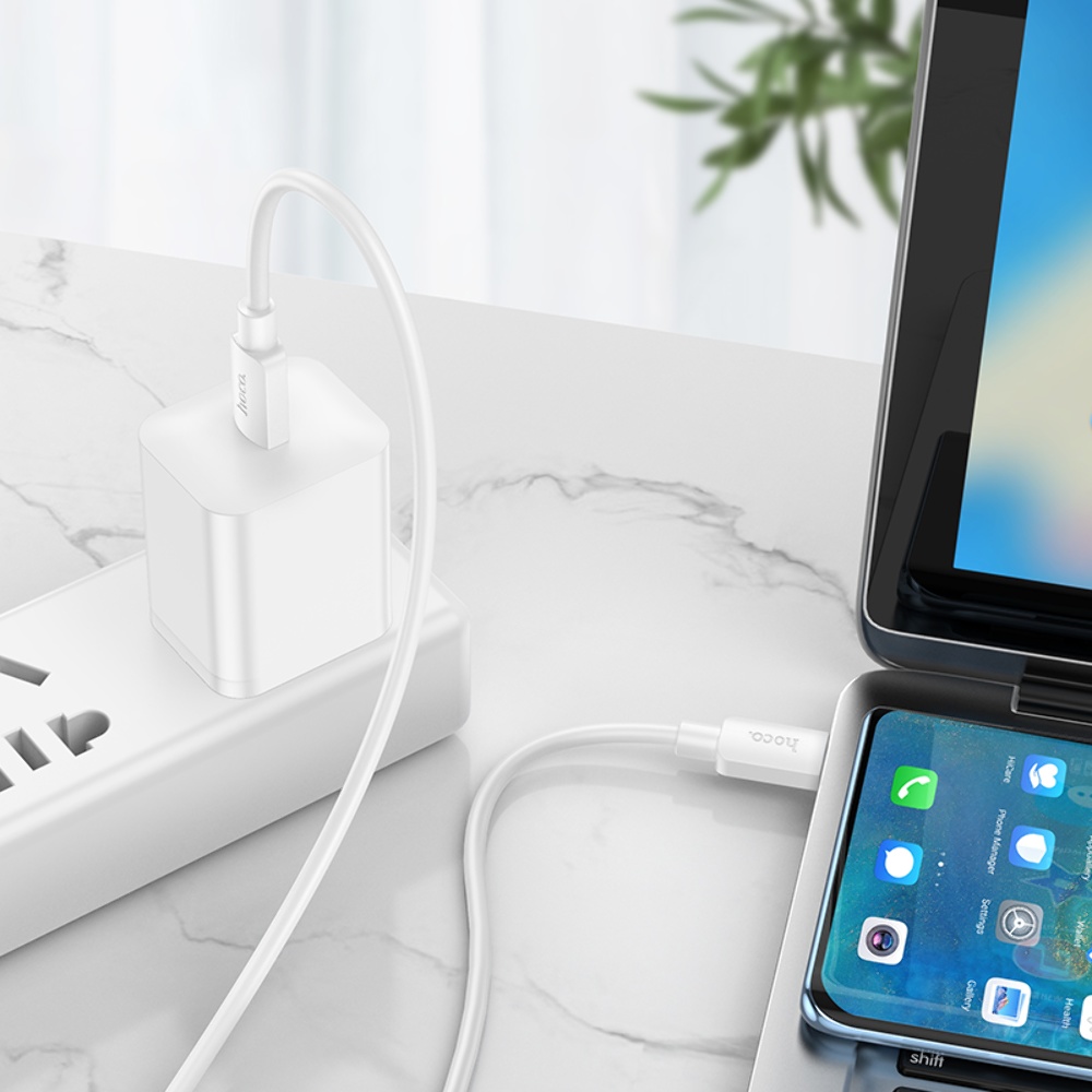 Кабель Hoco X96 Type-C to Type-C PD 60W 1m white