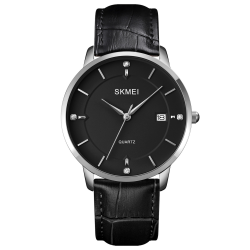 Skmei 1801LSIBK Silver-Black Leather Skmei 1801LSIBK Silver-Black Leather
