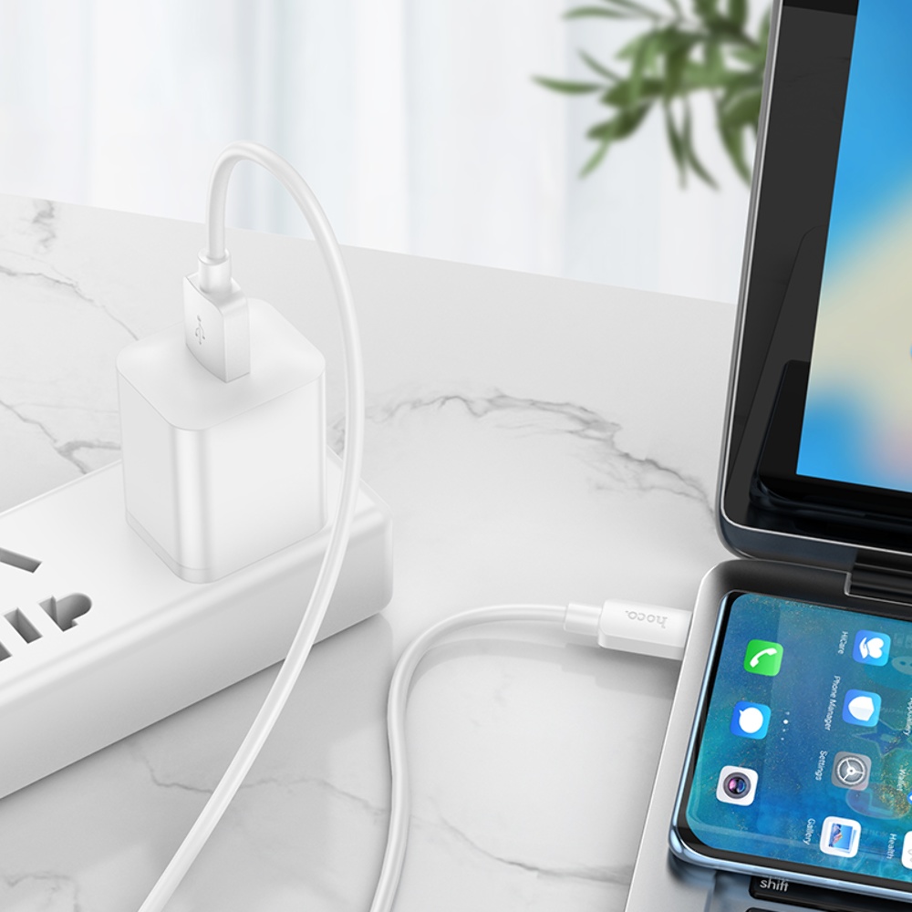 Кабель Hoco X96 USB to Type-C QC 100W 1m white