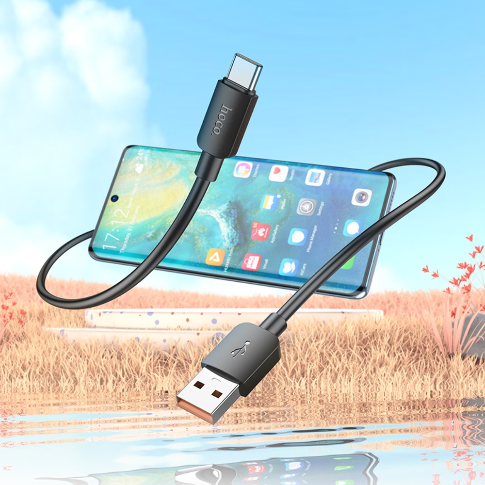 Кабель Hoco X96 USB to Type-C QC 100W 1m black