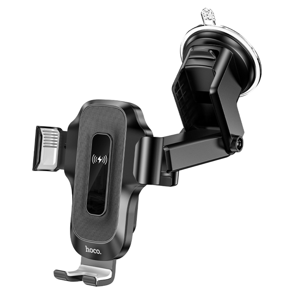 Автодержатель Hoco HW3 с беспроводной зарядкой 15W black
