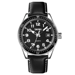 Skmei 9232LSIBK Silver-Black Leather Skmei 9232LSIBK Silver-Black Leather