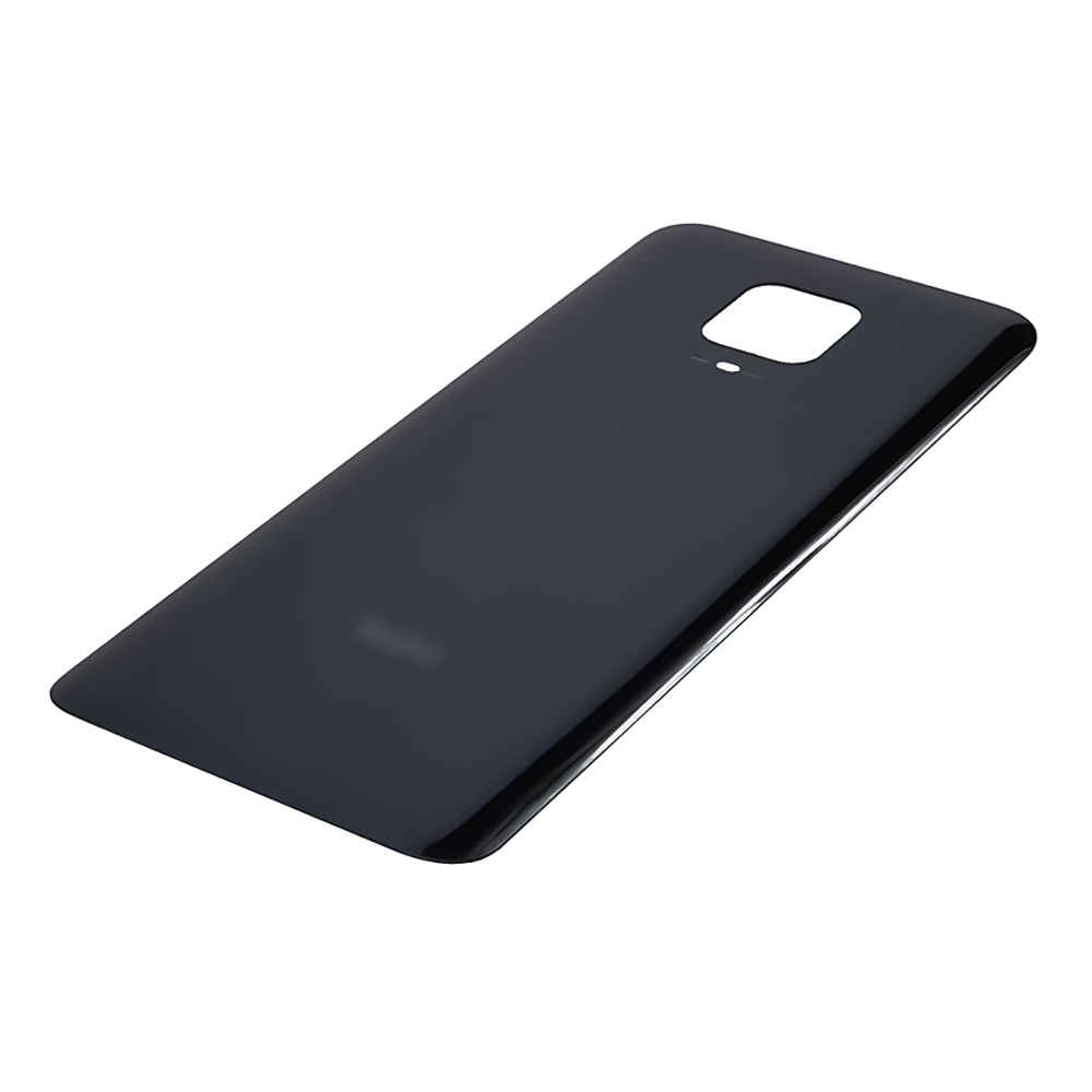 Заднее стекло корпуса для Xiaomi Redmi Note 9S/ Note 9 Pro Black (чёрное)