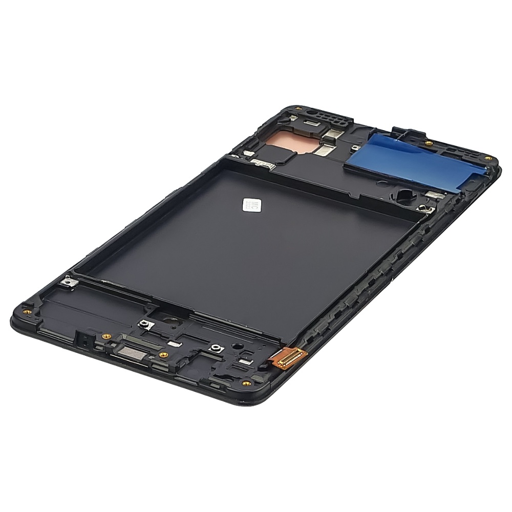 Дисплей для Samsung A715 Galaxy A71 (2020) с чёрным тачскрином и чёрной корпусной рамкой OLED