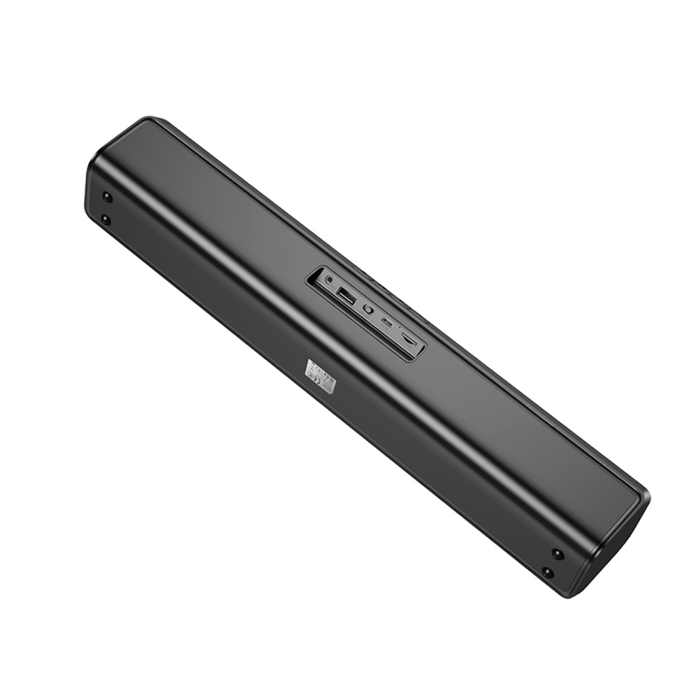 Портативная Bluetooth колонка Hoco BS49 саундбар с LED подсветкой black