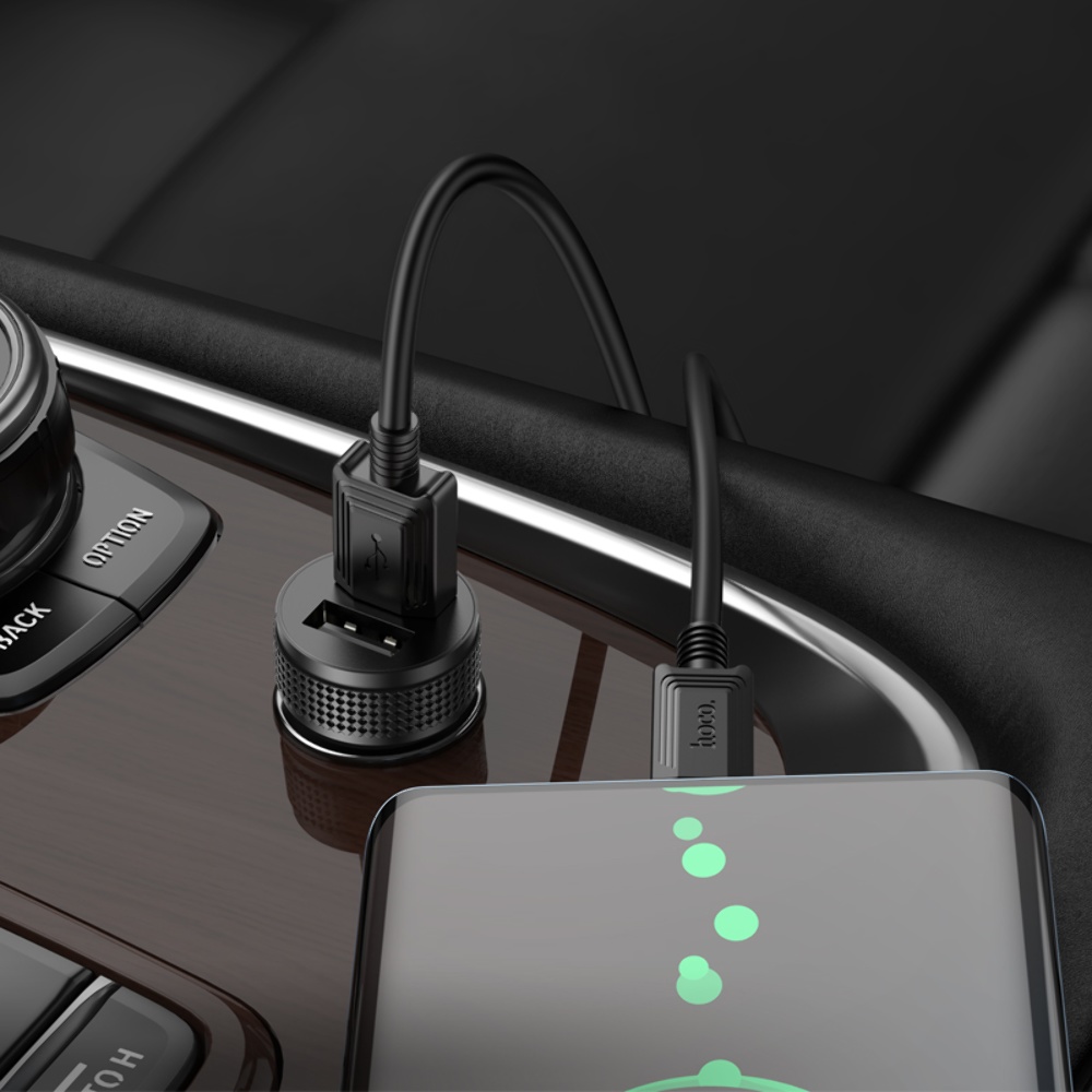 Автомобильное зарядное устройство Hoco Z49 2 USB черное