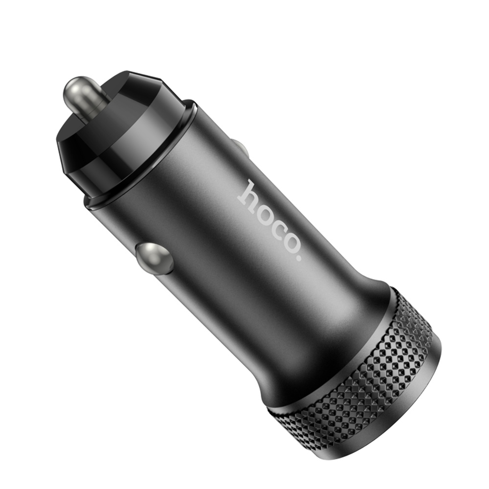 Автомобильное зарядное устройство Hoco Z49A USB QC 18W черное