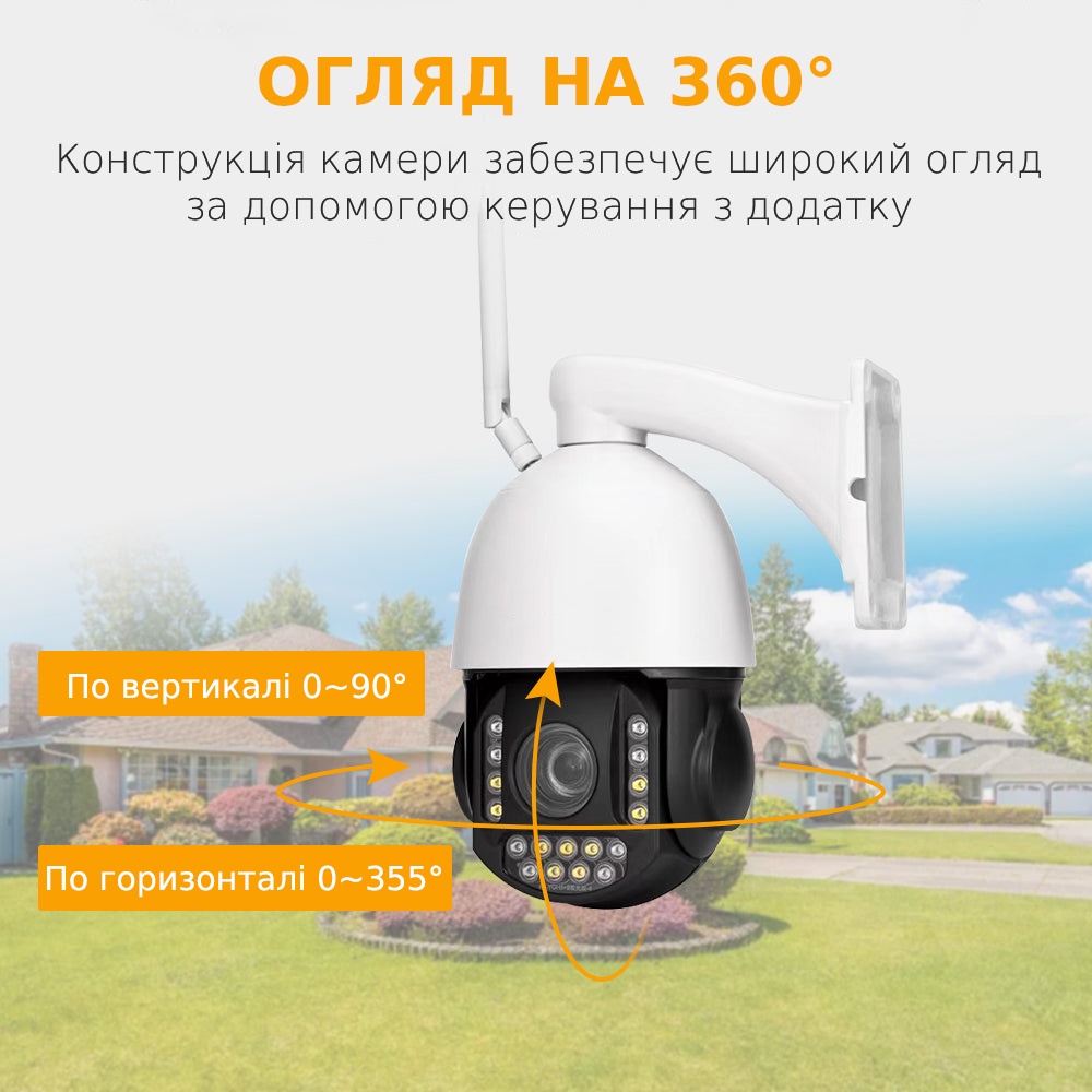 IP-камера видеонаблюдения Loosafe 131449-848 48X Zoom белая