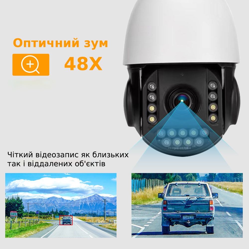 IP-камера видеонаблюдения Loosafe 131449-848 48X Zoom белая