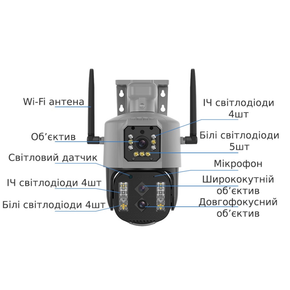 IP-камера видеонаблюдения Loosafe 131519-B3 черная