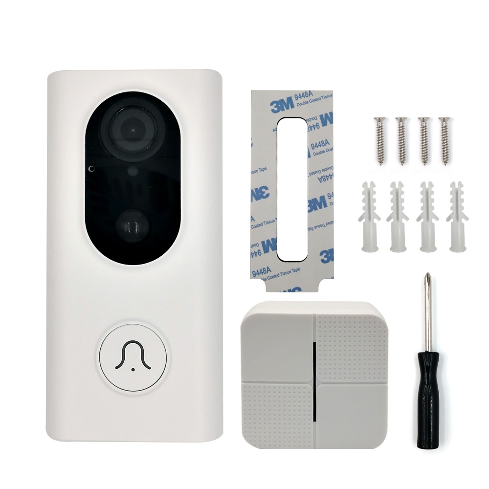 IP-камера видеодомофон Loosafe LS-ML10 Door bell белая