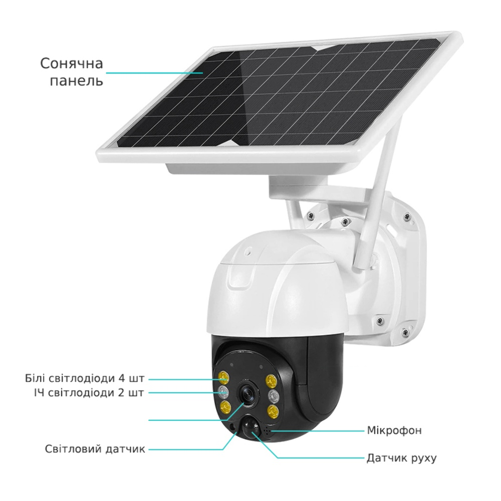 IP-камера видеонаблюдения Loosafe LS-S10 Plus WiFi белая