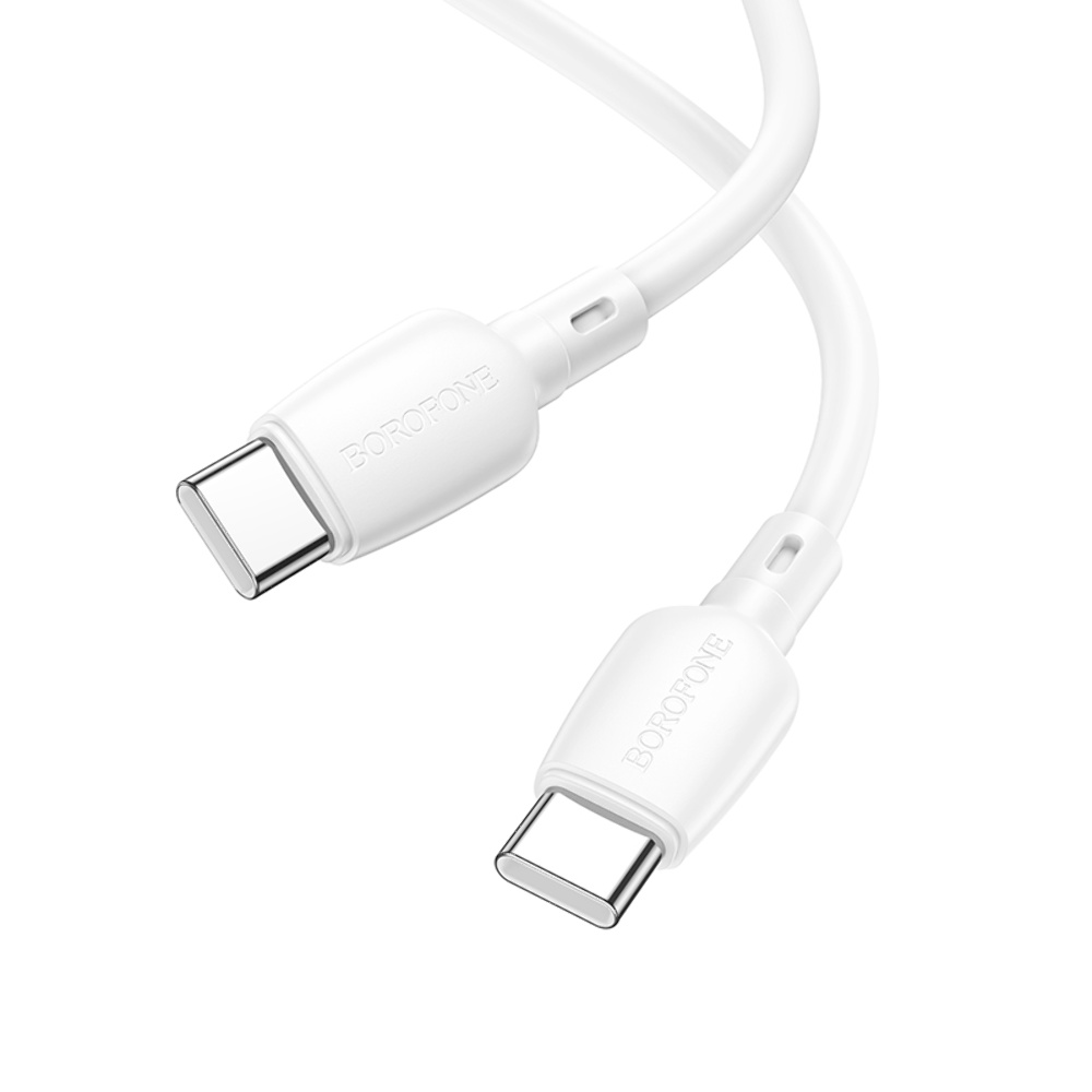 Кабель Borofone BX93 Type-C to Type-C PD 60W 1m white