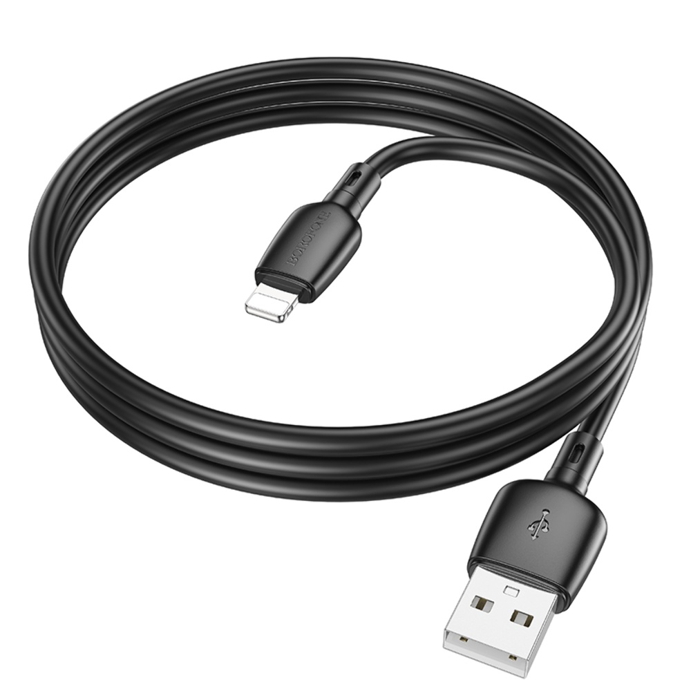 Кабель Borofone BX93 USB to Lightning 1m black