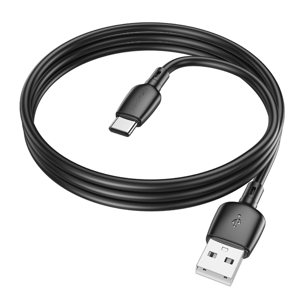 Кабель Borofone BX93 USB to Type-C QC 27W 1m black