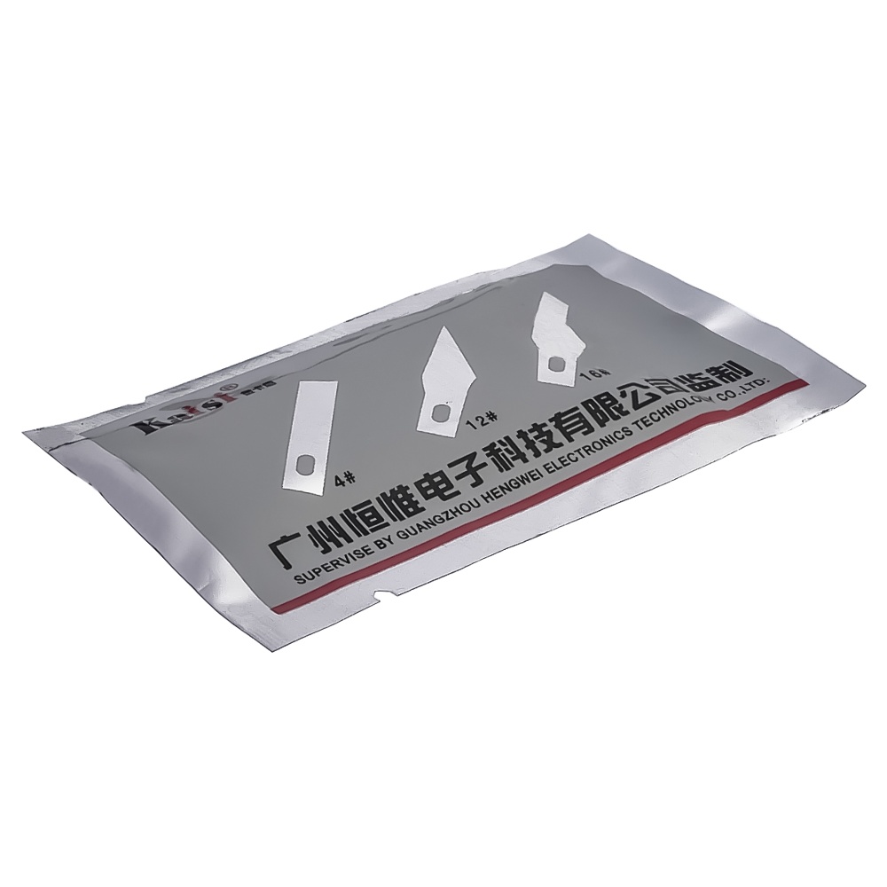 Лезвия скальпеля Kaisi 12 для ручек с цангой, упаковка 10 шт
