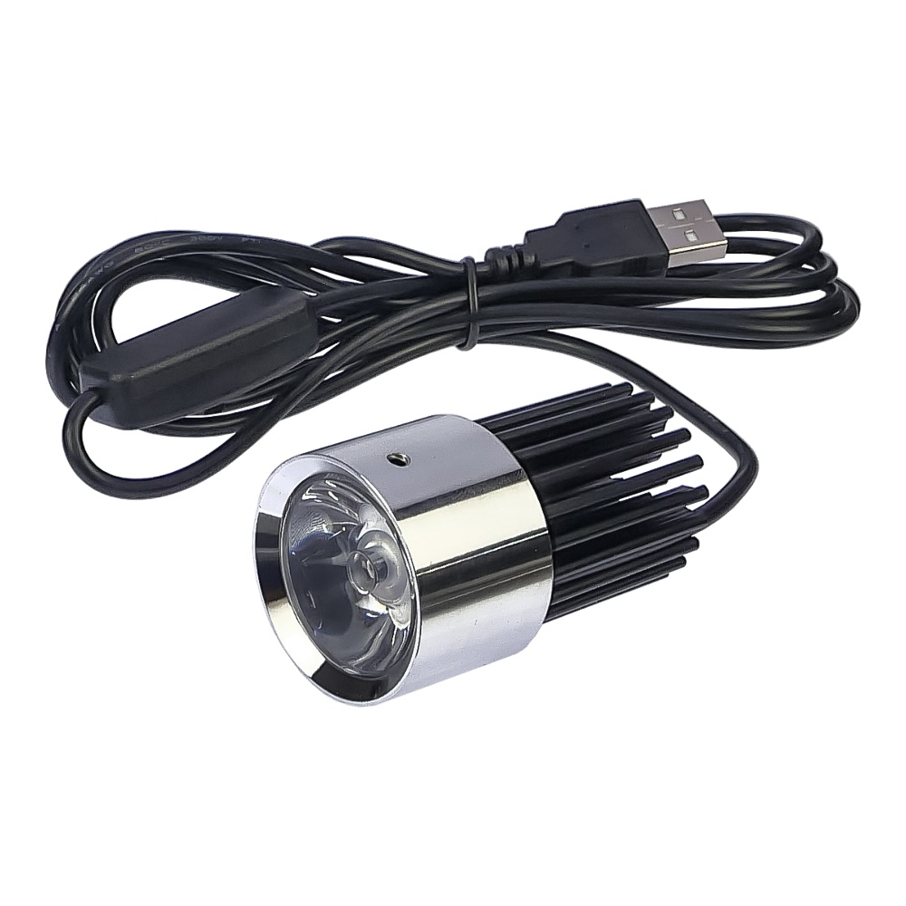 Лампа ультрафиолетовая UV lamp, в алюминиевом корпусе (питание от USB 5V)