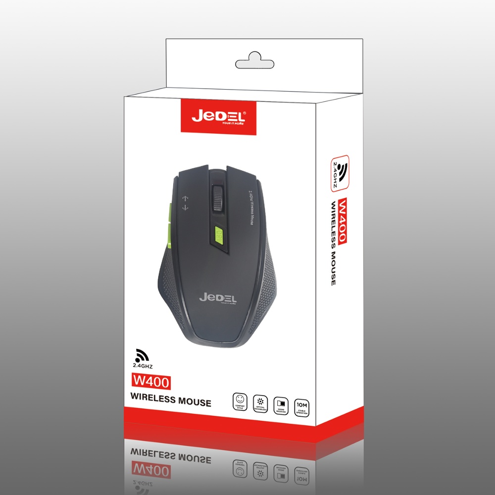Беспроводная мышь Jedel W400 чёрная