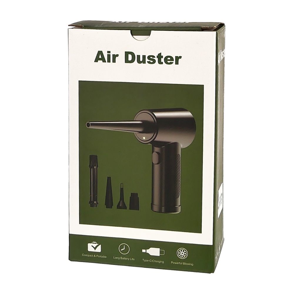 Аккумуляторный компрессор Air Duster для продувки и удаления пыли с подсветкой, Type-C, 68W
