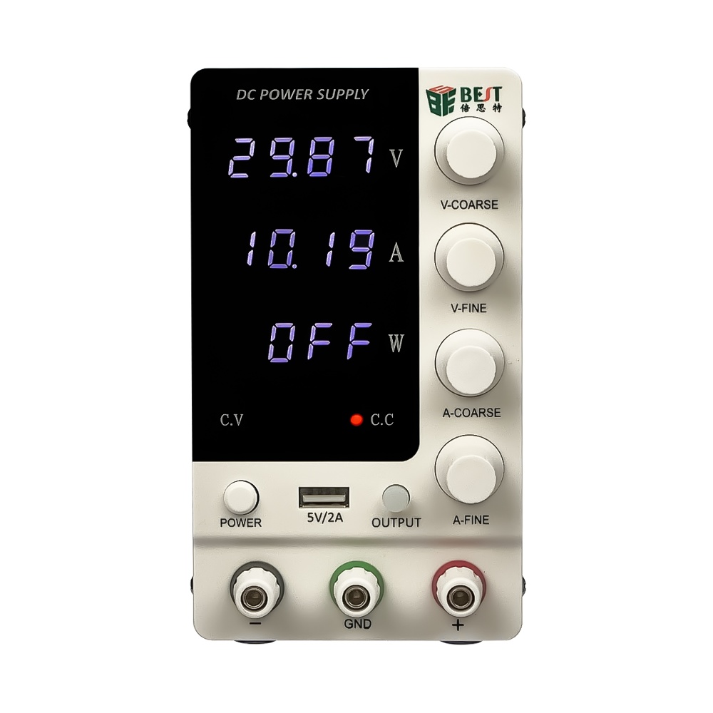 Блок питания лабораторный Best BST-3010D, 30V 10A, импульсный, с цифровой индикацией (V/A/W), USB 5V/2A