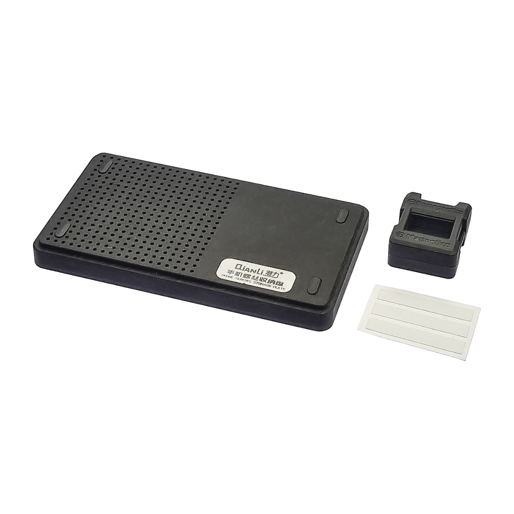 Лоток QianLi Phone Screws Storage Plate, с магнитной зоной и отверстиями для хранения винтов (342 шт)