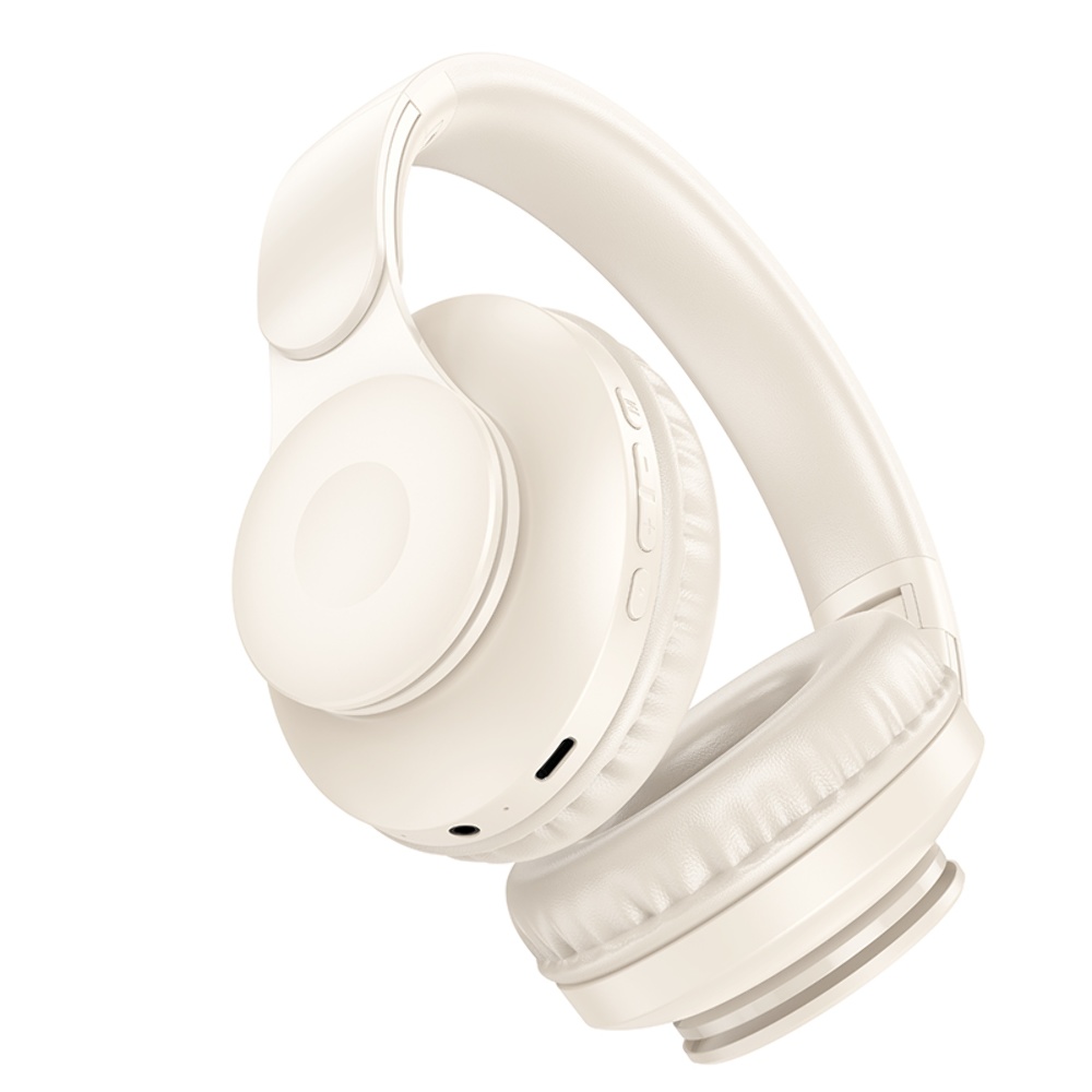 Беспроводные наушники Hoco W45 накладные milky white